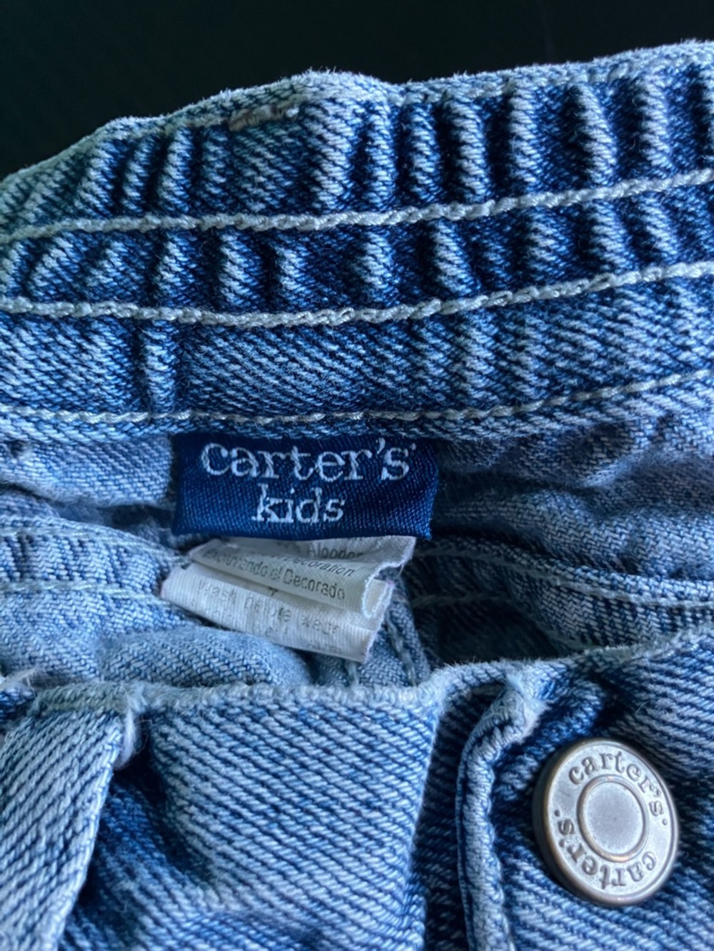 Carter's Kids Denim Jeans Light Blue - Picture 2 of 4